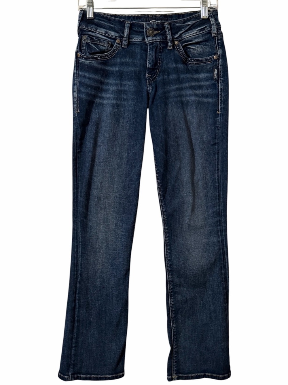 Silver Suki Slim Boot dark wash denim jeans womens 27 casual everyday
